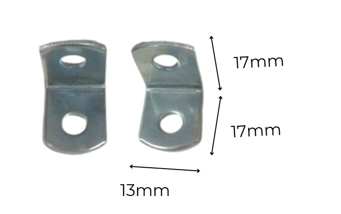 Pat ( bas) ke vuông màu trắng 2 lỗ Vinahardware kích thước 17.4*17.4mm P1616-P1616