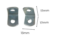 Pat ( bas) ke vuông màu trắng 2 lỗ Vinahardware kích thước 17.4*17.4mm P1616-P1616
