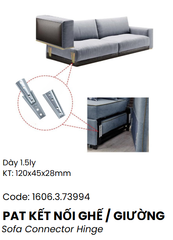 Pat ( Bas) KẾT NỐI GHẾ SOFA HOẶC GIƯỜNG MẠ KẼM LOẠI LỚN Vinahardware P8399T-P8399T