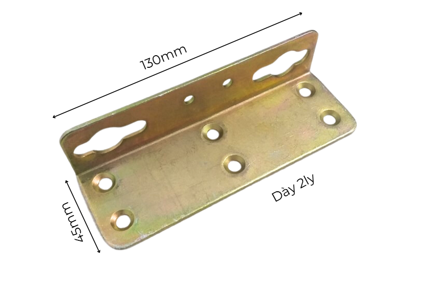 Pat ( Bas) giường Vinahardware kích thước 130x45x31mm dày 2mm bảy màu - P8297S130