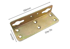 Pat ( Bas) giường Vinahardware kích thước 130x45x31mm dày 2mm bảy màu - P8297S130
