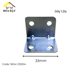 Pat ( Bas) sắt bốn lỗ Vinahardware, xi trắng xanh-P3530