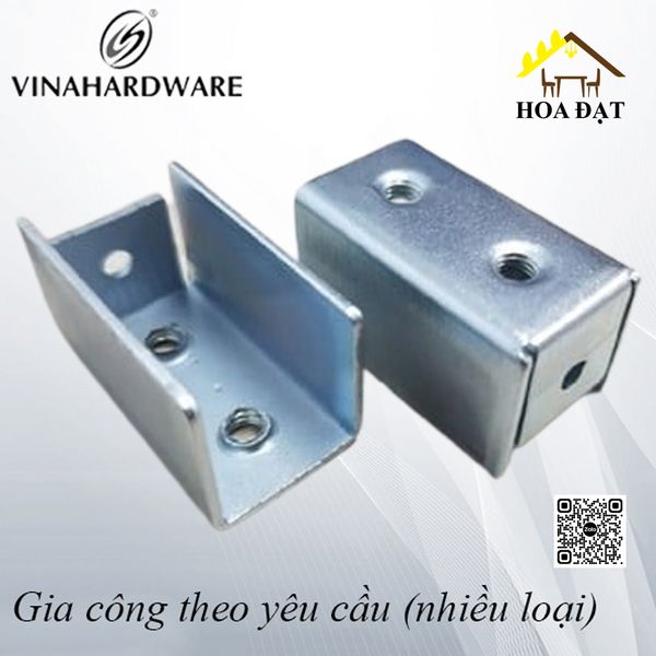 Pat (bas) sắt U cho sắt hộp 20x20x4mm tháo ráp nhanh - VNH2020