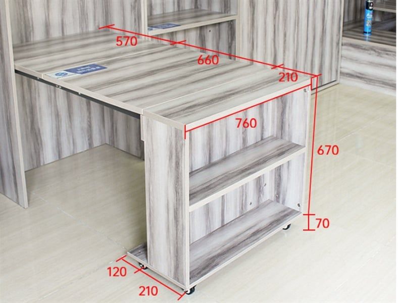 Phụ kiện xếp gọn bàn thông minh Vinahardware - Tay gập bàn - P1200G