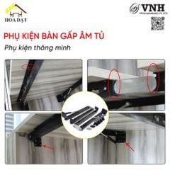 Phụ kiện bàn gập âm tủ dài 1200x2,2mm - P1200