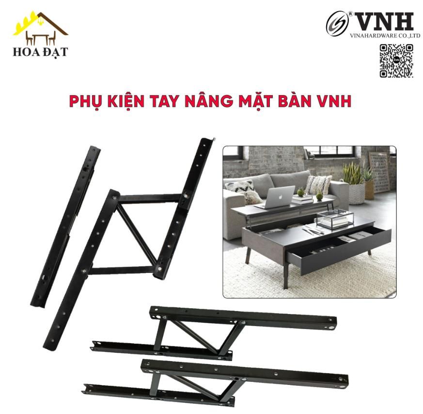 Phụ kiện tay nâng mặt bàn 380mm VNH TL9385-TL9385