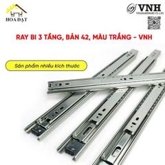 Ray bi 3 tầng Vinahardware, bản 42, màu trắng - VNH-BBS0342250VNH