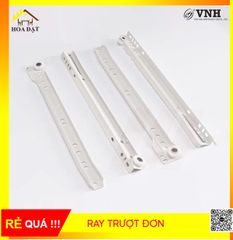 Ray trượt đơn Vinahardware màu trắng-DS300W6