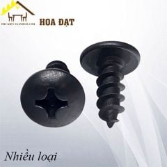 Vít đầu dù răng thưa Vinahardware loại M4, màu đen-SC415B28