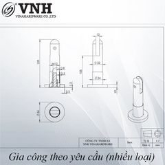Chân vách ngăn nhà vệ sinh Vinahardware-TA8222U18
