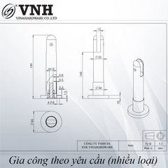 Chân vách ngăn nhà vệ sinh Vinahardware-TA8222U18