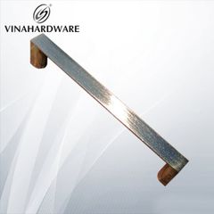 Tay nắm thẳng Vinahardware, mạ nikel xước sáng, 128mm HD0016