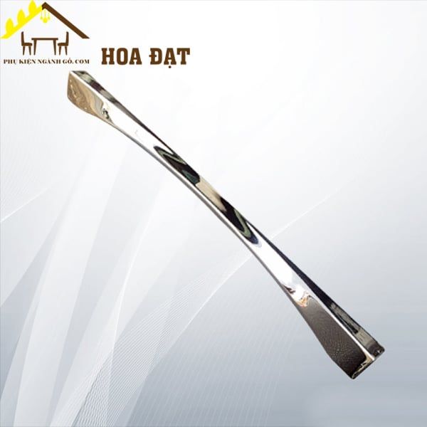 Tay nắm hộc tủ vát méo xi mạ bóng Vinahardware loại 320mm VN1 HD0134