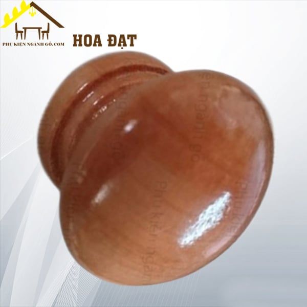 Núm tủ gỗ màu vàng lợt Vinahardware kích thước 25x35 HD2535G-HD2535G