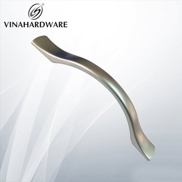 Tay nắm cửa tủ Vinahardware, màu nikel sáng trắng HD0007