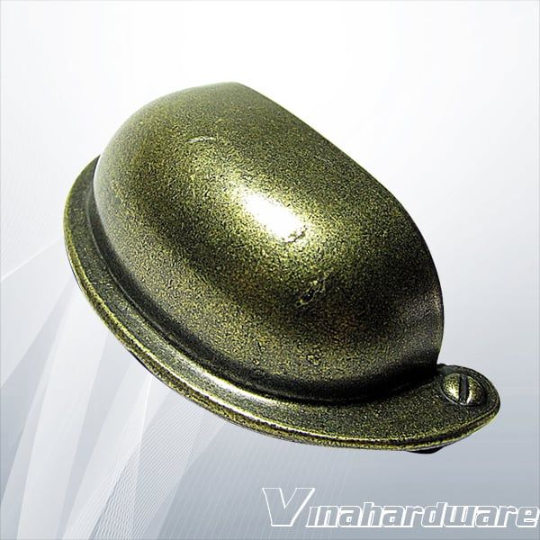 Tay nắm sò Vinahardware màu đồng giả cổ, kích thước 64mm HD0041C-HD0041C