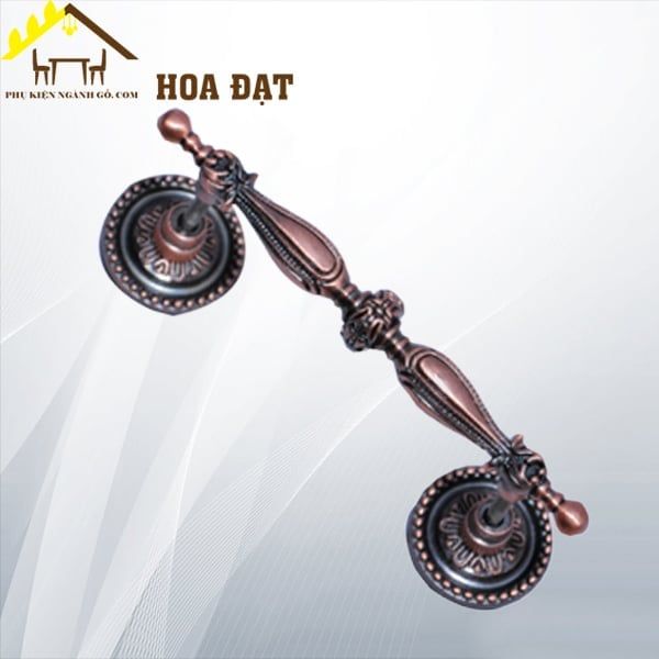 Tay nắm cửa tủ hoa văn Vinahardware loại 96mm HD0155