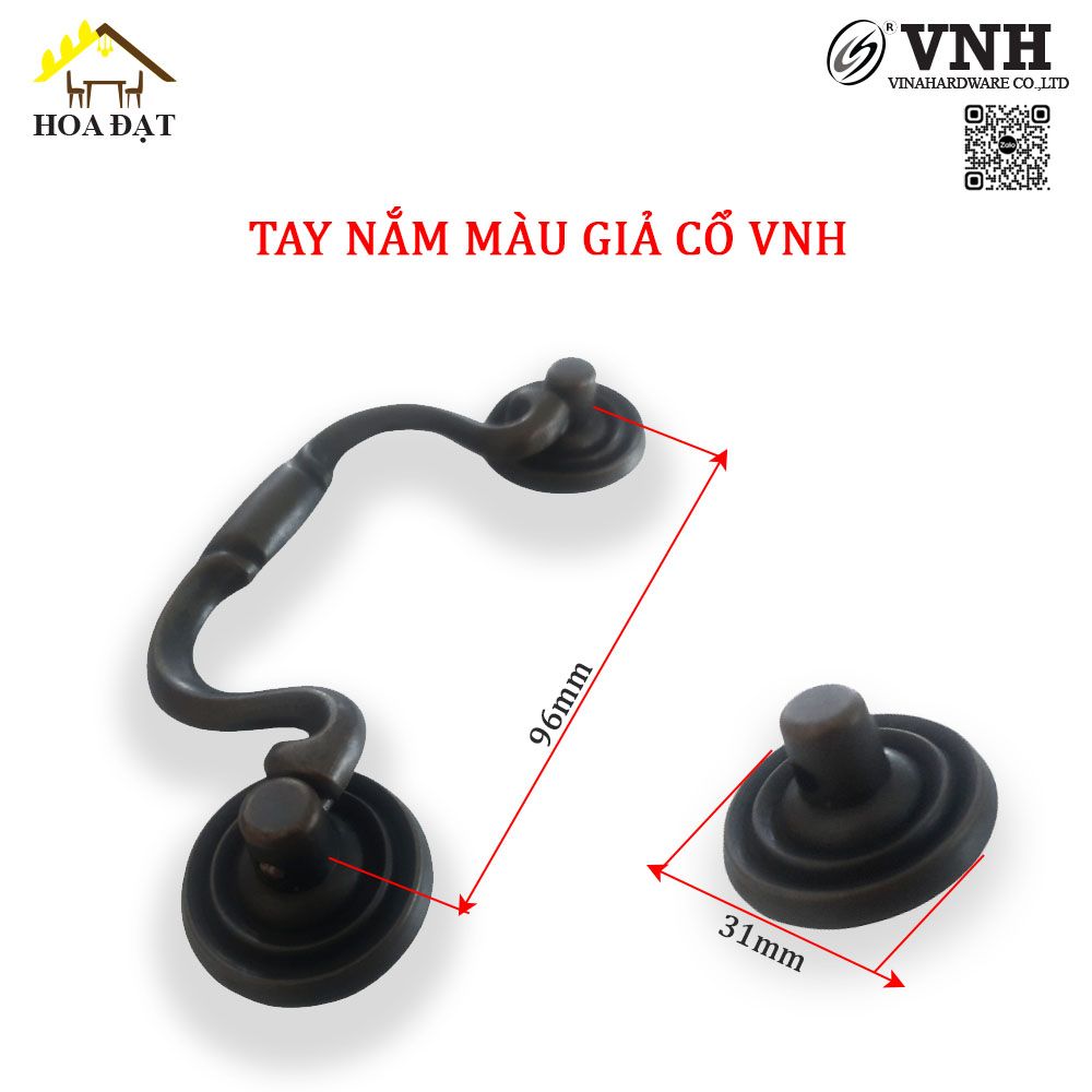 Tay nắm 96mm màu giả cổ Vinahardware HD0439-HD0439