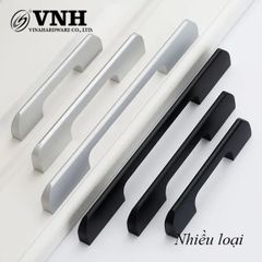 Tay nắm tủ màu nhôm mờ Vinahardware, hàng nhẹ - HD0403M500
