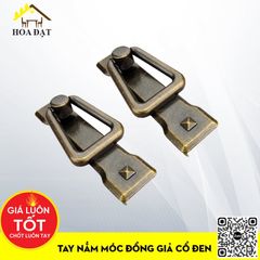 Tay nắm móc đồng giả cổ đen Vinahardware kích thước dài: 95mm HD0027-HD0027