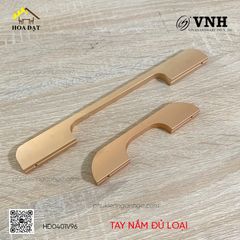 Tay nắm tủ Vinahardware màu vàng mờ-HD0401V96