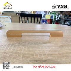 Tay nắm tủ Vinahardware màu vàng mờ-HD0401V96