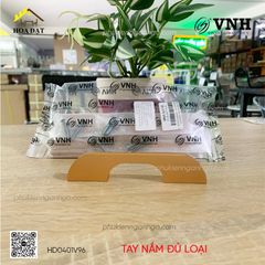 Tay nắm tủ Vinahardware màu vàng mờ-HD0401V96