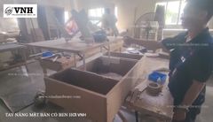 Tay nâng mặt bàn có ben hơi, sơn trắng bóng Vinahardware - VNH455320W