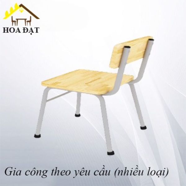 Tựa lưng ghế gỗ cao su ghép Vinahardware, màu tự nhiên, phủ PU bóng - VNH20040017