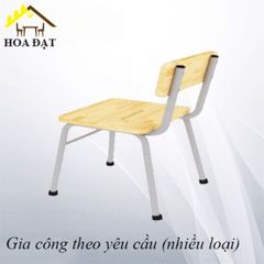 Tựa lưng ghế gỗ cao su ghép Vinahardware, màu tự nhiên, phủ PU bóng - VNH20040017