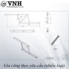 Phụ kiện tay nâng mặt bàn Vinahardware loại 380mm VNH TL9385-TL9385