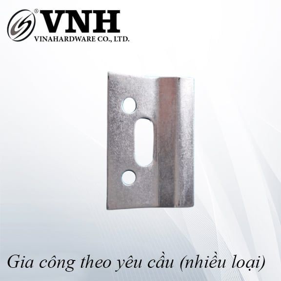 Pat ( Bas) sắt xi trắng Vinahardware loại 60mm*40mm dày 2mm P6040T-P6040T