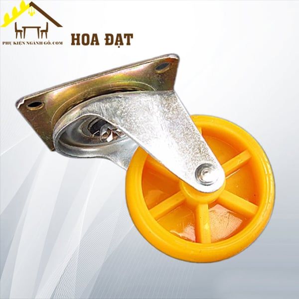 Bánh xe tủ vàng 2 vòng bi Vinahardware phi 30mm - CT8230