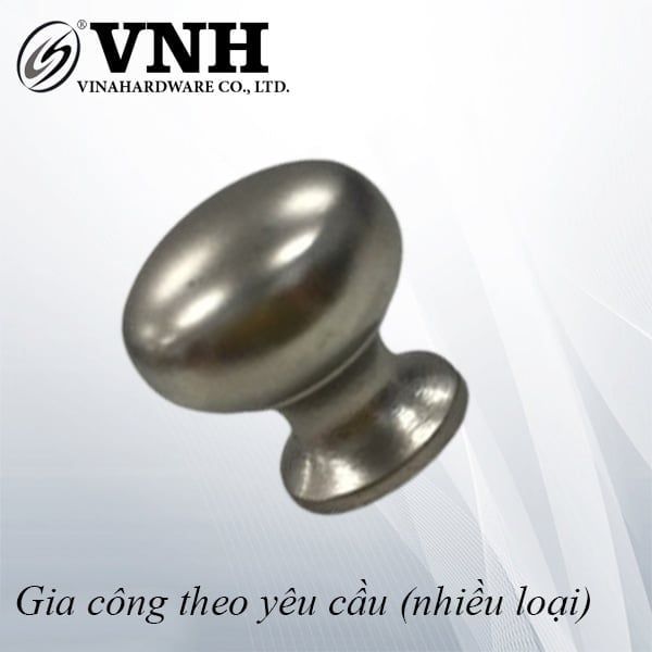 Núm tay nắm tủ Vinahardware phi 17.5x18mm - HDHK52-HD17518WB