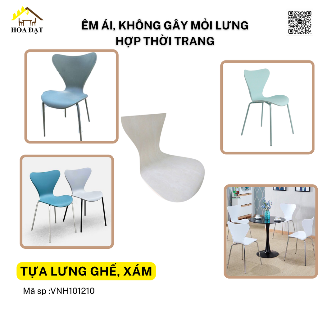 Mặt ghế băng lưng tựa Vinahardware, bằng nhựa - VNH1410NC