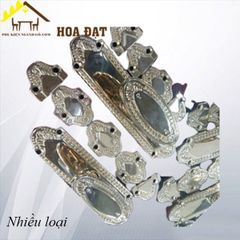 Khóa cremon dùng cho cửa đi màu vàng bóng kèm ty dài 2500mm CRW0003-CRW0003