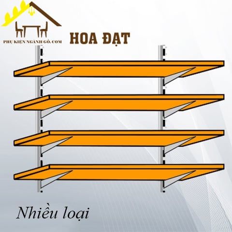 Bộ phụ kiện giá treo tường 3 kệ lắp ráp điều chỉnh Vinahardware SP000192-SP000192