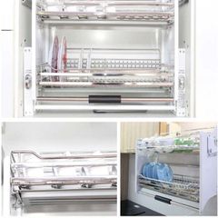 Giá kệ chén đĩa di động inox mờ Vinahardware, nhiều loại kích thước, VNR - VNH000132