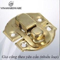 Khóa móc gài then cửa bàn cờ cổ Vinahardware, màu vàng, trắng KT044-KT044