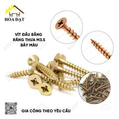 Vít đầu bằng răng thưa M3.5 , bảy màu ZS3512Z23