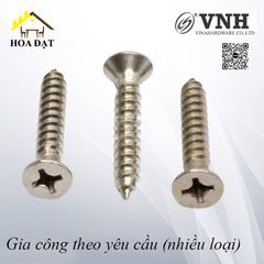 Vít đầu bằng ren nhuyễn M4, màu niken