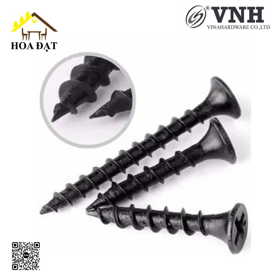 Vít đầu bằng răng thưa, thân ốm M4, hàng phôi - VG440TP