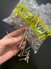 Vít gỗ lục giác chìm Vinahardware kích thước 6x50mm màu nikel, VGLGC650N-VGLGC650N