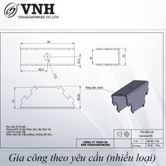 Pat ( Bas) sắt răng cưa ngàm liên kết Vinahardware kích thước 93x29x37x2mm-VNH2208469