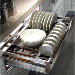 Giá kệ chén đĩa inox hộp gắn cánh 700mm VNR VNH0023R600