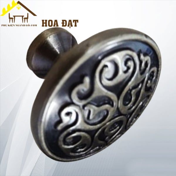 Núm tủ hoa văn màu giả cổ Vinahardware HD0424C-HD0424C