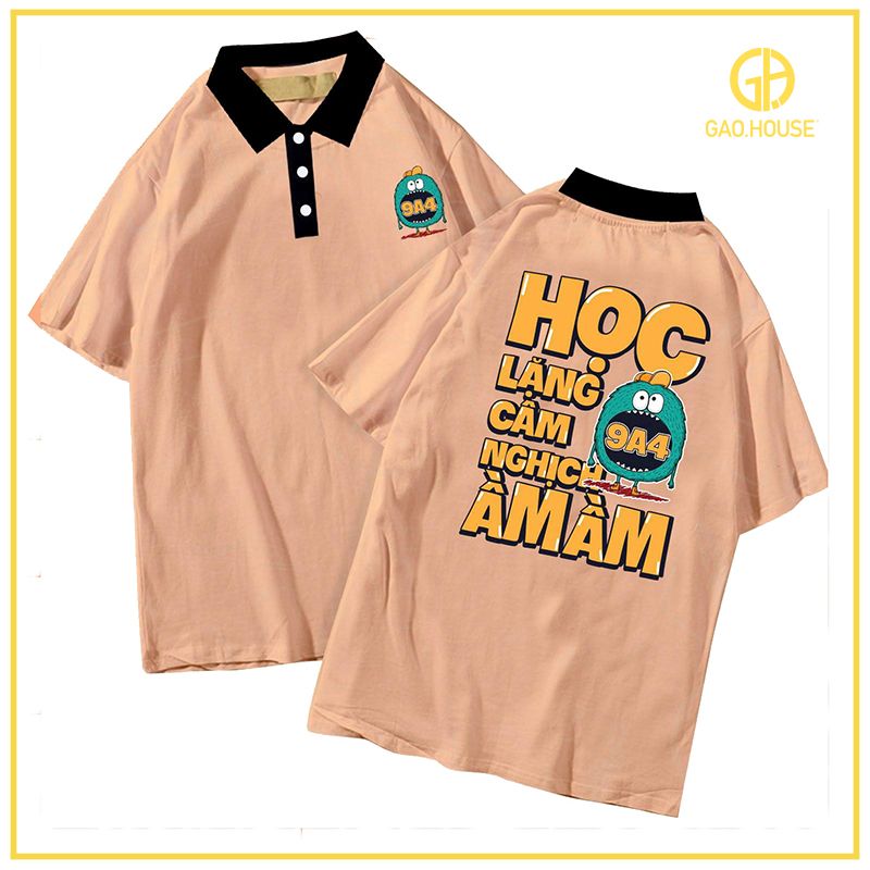 Áo Lớp Polo Màu Nâu Đất In Hình Độc Chất Gul1890157