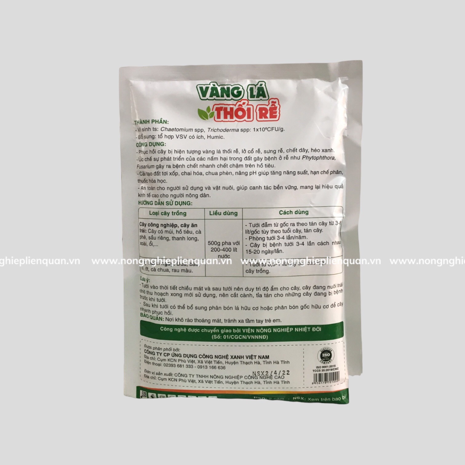 VÀNG LÁ THỐI RỄ (500g)