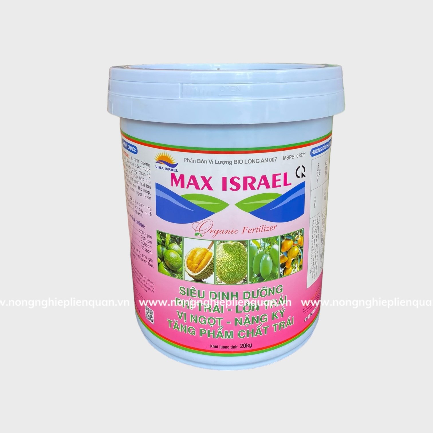 XÔ GEL MAX ISRAEL (20KG)