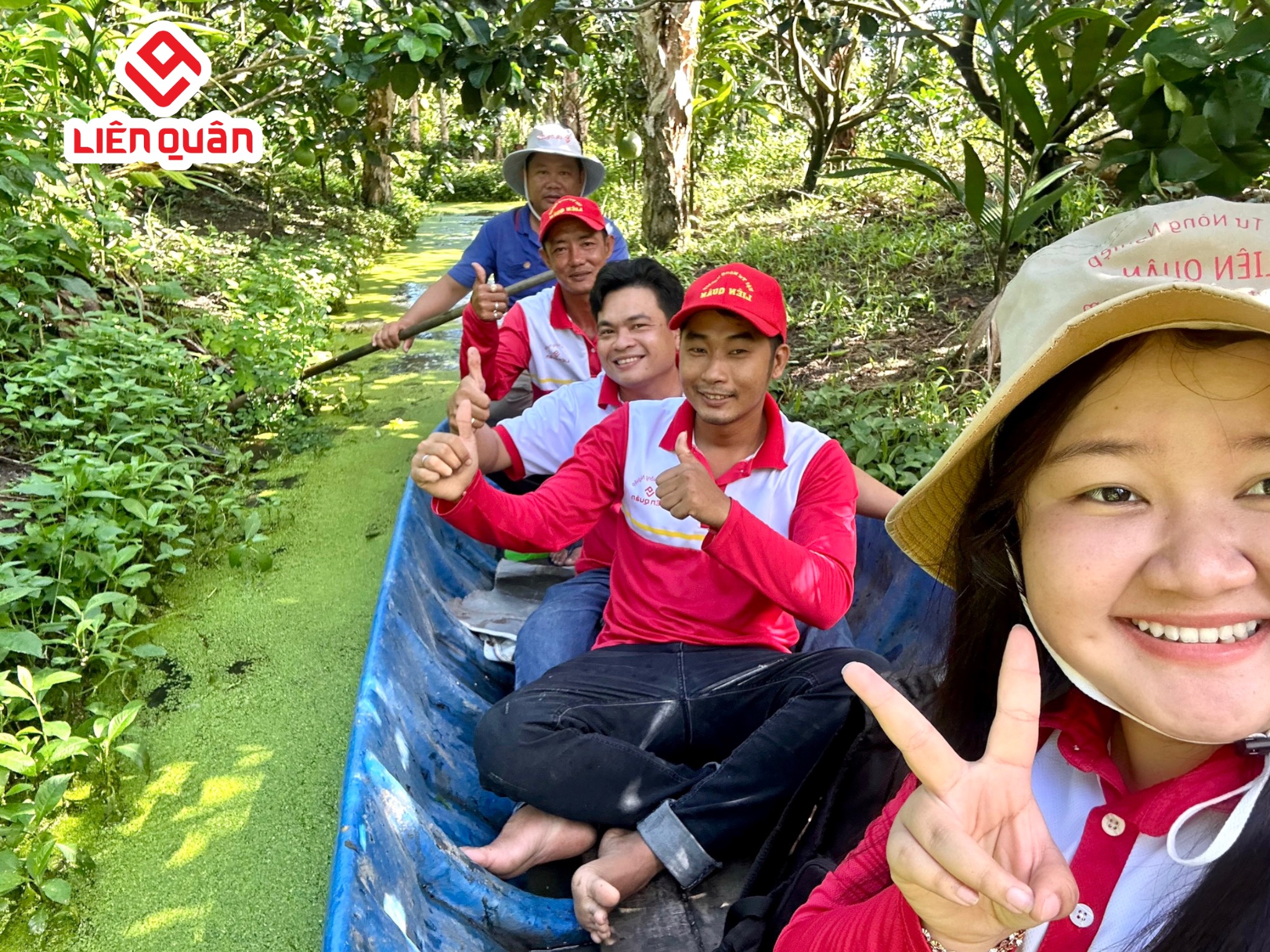 TeamLiênQuân thăm vườn bưởi của Hia Lâm ở Tổ 5 - Phú Tâm - Châu Thành - Sóc Trăng.